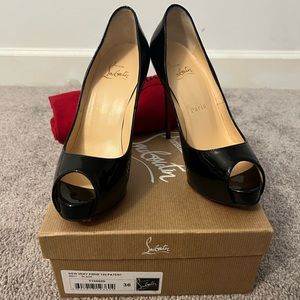 Christian Louboutin (sz 36)Hyper Prive 120 Patent Calf Black